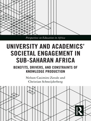 cover image of University and Academics' Societal Engagement in Sub-Saharan Africa